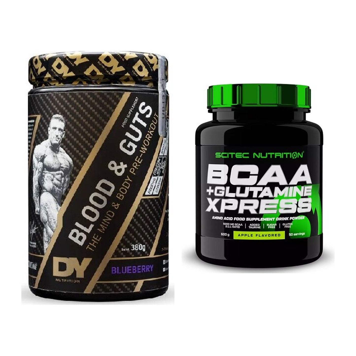 Trainings-Set: DY Nutrition Blood&Guts + Scitec BCAA+ Glutamine Xpress – alle enthaltenen Artikel