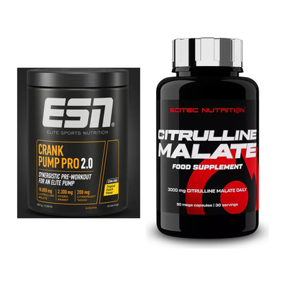 Trainings-Set: ESN Crank Pump Pro 2.0 + Scitec Citrulline Malate – alle enthaltenen Artikel
