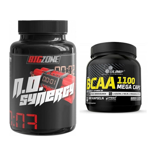 Trainings-Set: Big Zone N.O Synergy + Olimp BCAA Mega Caps – alle enthaltenen Artikel
