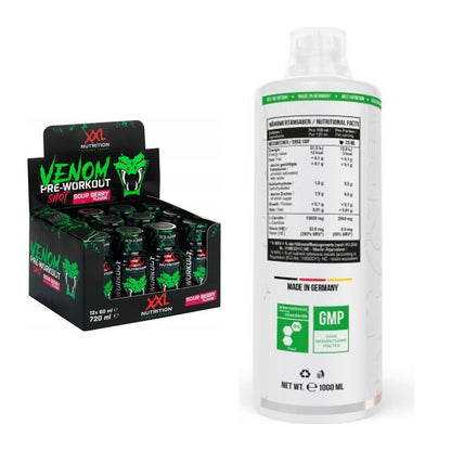 Trainings-Set: XXL Nutrition Venom Shot + MST L-Carnitine 100.000 – alle enthaltenen Artikel