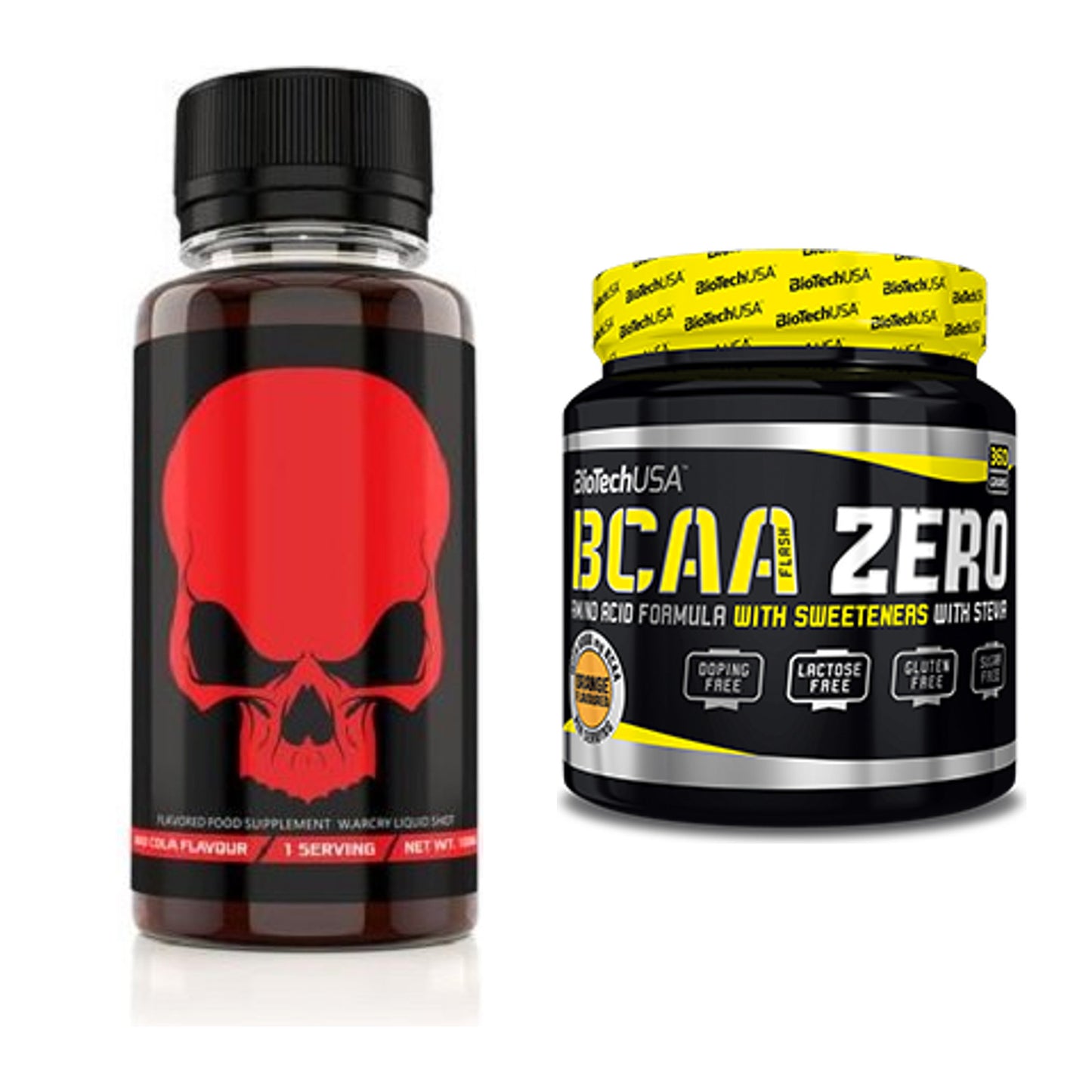 Trainings-Set: Genius Nutrition Warcry Liquid + BioTech BCAA Zero – alle enthaltenen Artikel