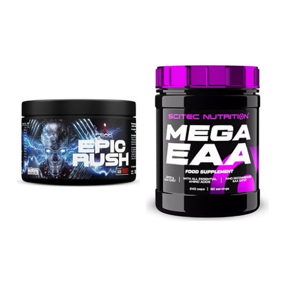 Trainings-Set: Peak Epic Rush + Scitec Mega EAA – alle enthaltenen Artikel