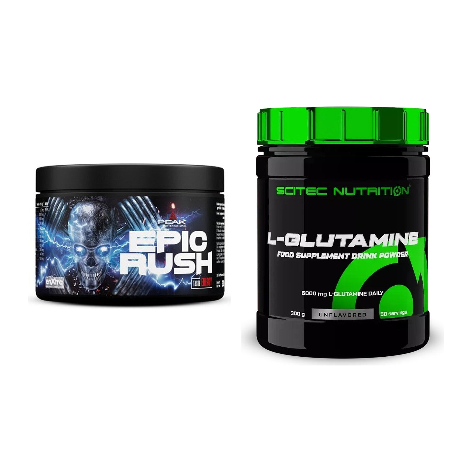 Trainings-Set: Peak Epic Rush + Scitec L-Glutamin – alle enthaltenen Artikel