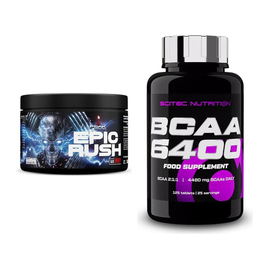 Trainings-Set: Peak Epic Rush + Scitec BCAA 6400 – alle enthaltenen Artikel