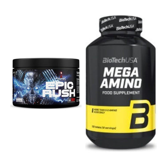 Trainings-Set: Peak Epic Rush + BioTech Mega Amino – alle enthaltenen Artikel