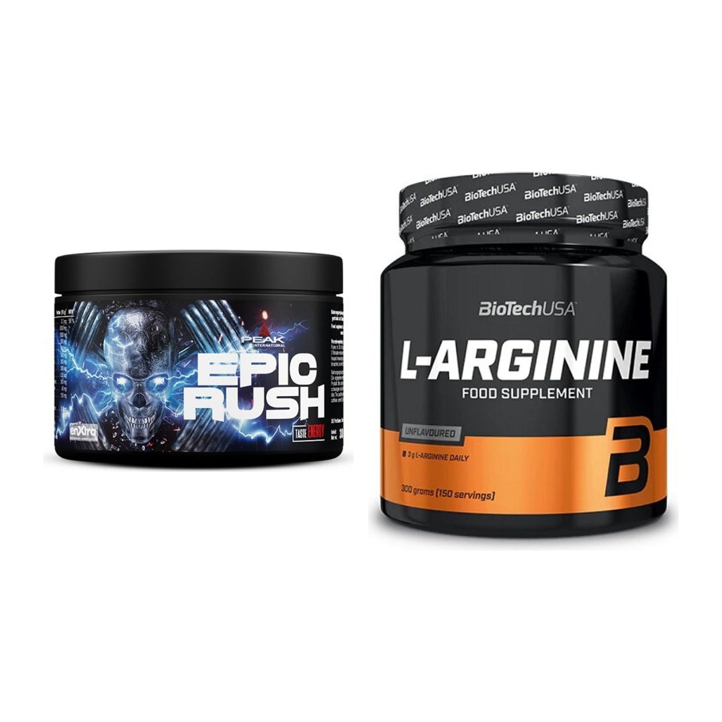 Trainings-Set: Peak Epic Rush + BioTech L-Arginin – alle enthaltenen Artikel