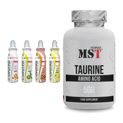 Trainings-Set: Nutrend Activity L-Carnitine Drink + MST Taurine – alle enthaltenen Artikel