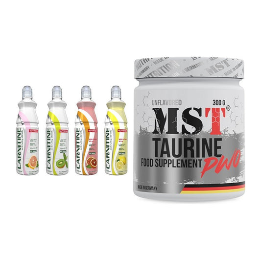 Trainings-Set: Nutrend Activity L-Carnitine Drink + MST Taurine – alle enthaltenen Artikel