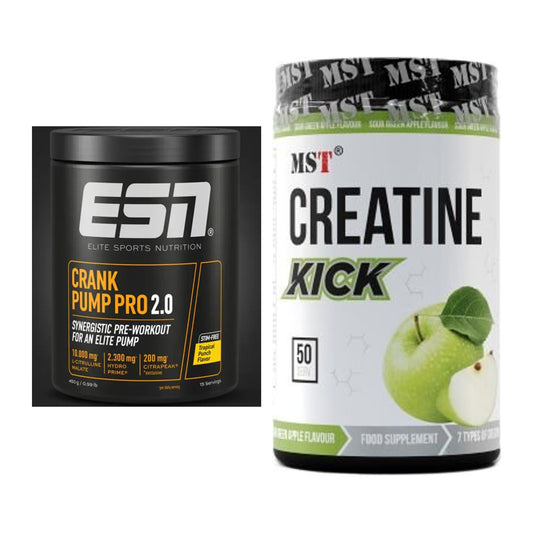 Trainings-Set: ESN Crank Pump Pro 2.0 + MST Creatine Kick – alle enthaltenen Artikel