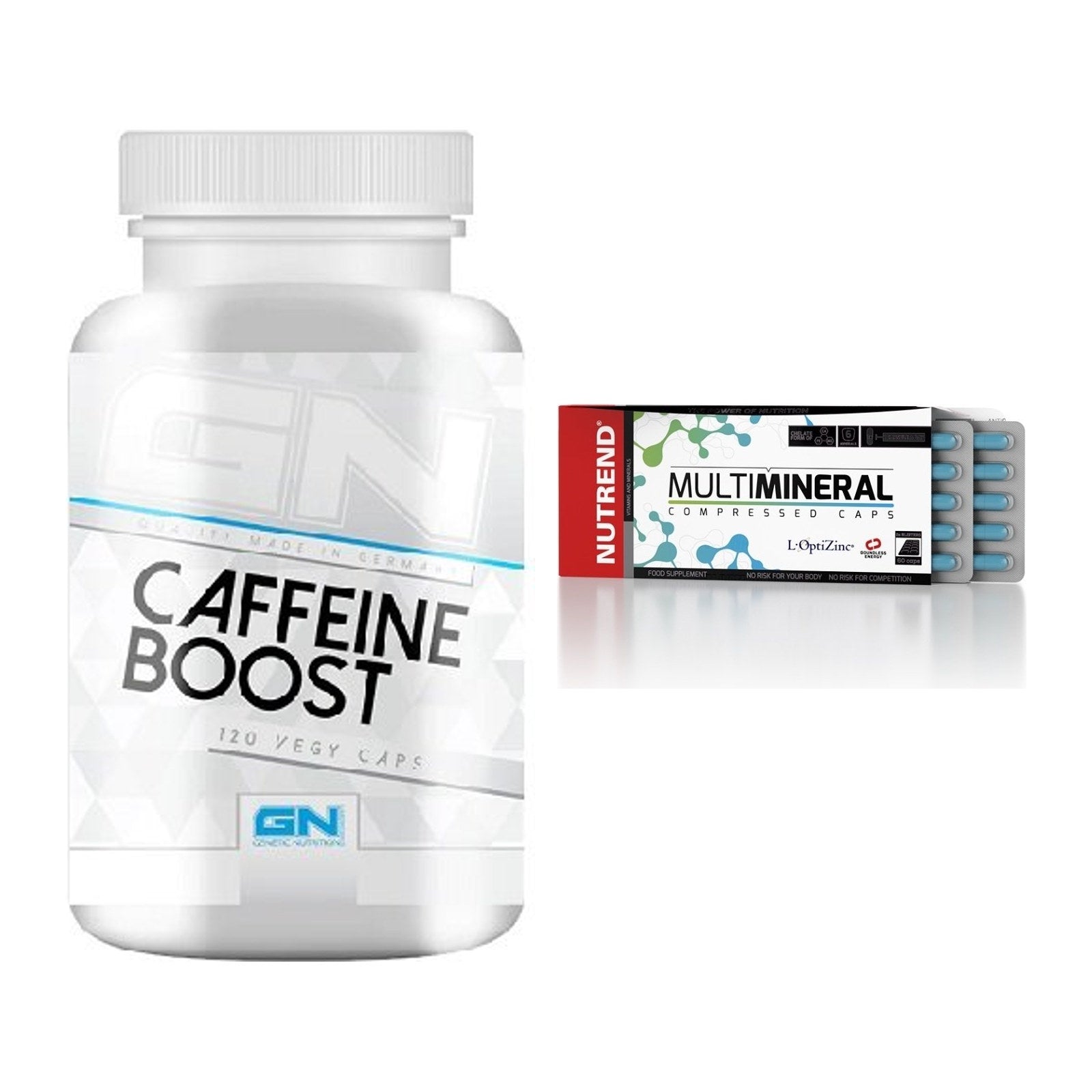 Trainings-Set: GN Caffein Boost + Nutrend Multimineral Compressed – alle enthaltenen Artikel