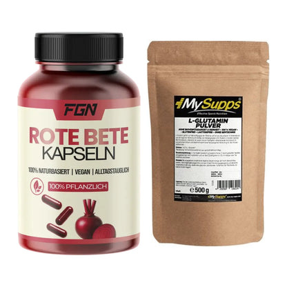 Trainings-Set: FGN Rote Beete + MySupps Glutamine – alle enthaltenen Artikel