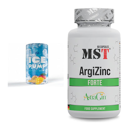 Trainings-Set: FA Nutrition ICE Pump Pre-Workout + MST ArgiZinc Forte – alle enthaltenen Artikel