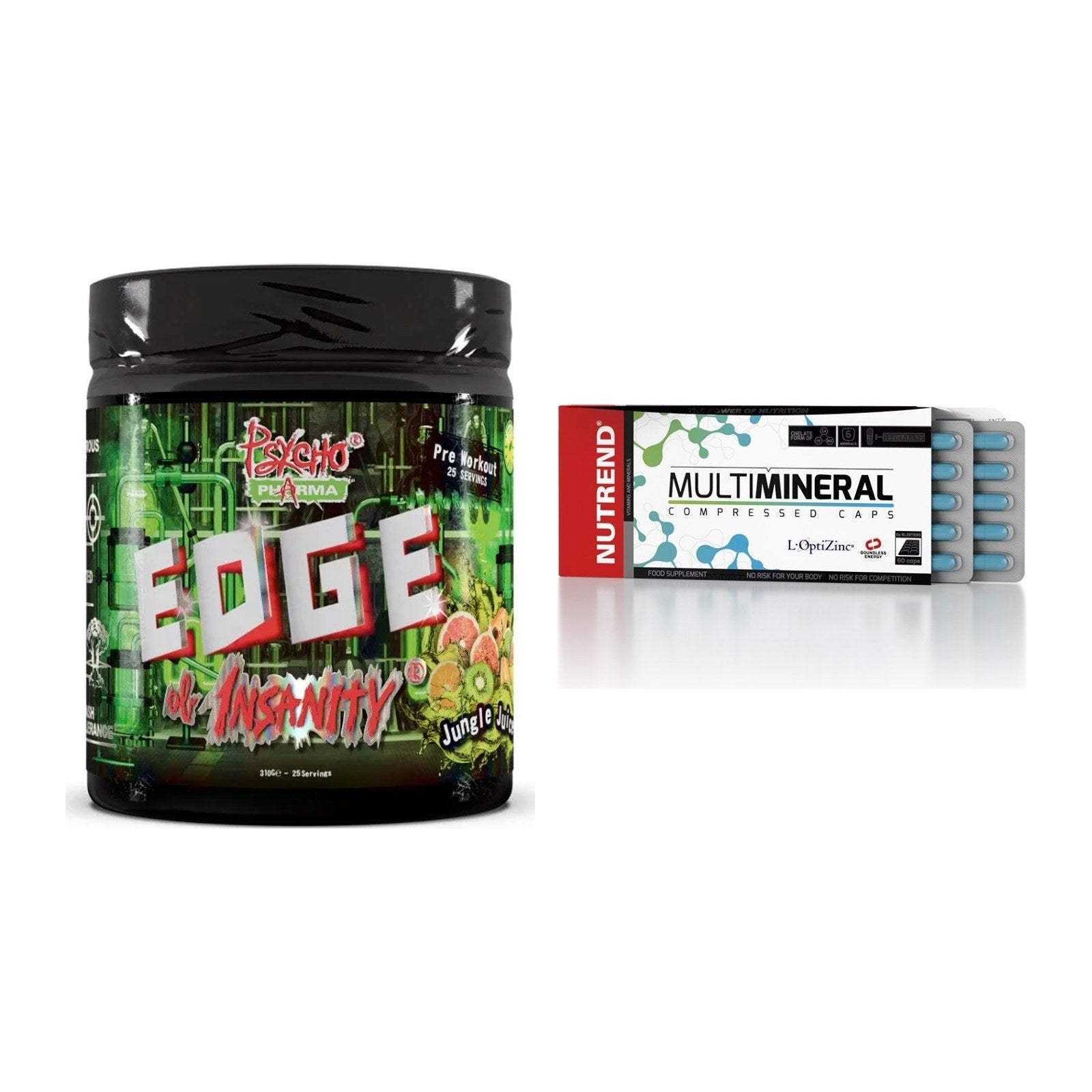 Trainings-Set: Psycho Pharma Edge + Nutrend Multimineral – alle enthaltenen Artikel