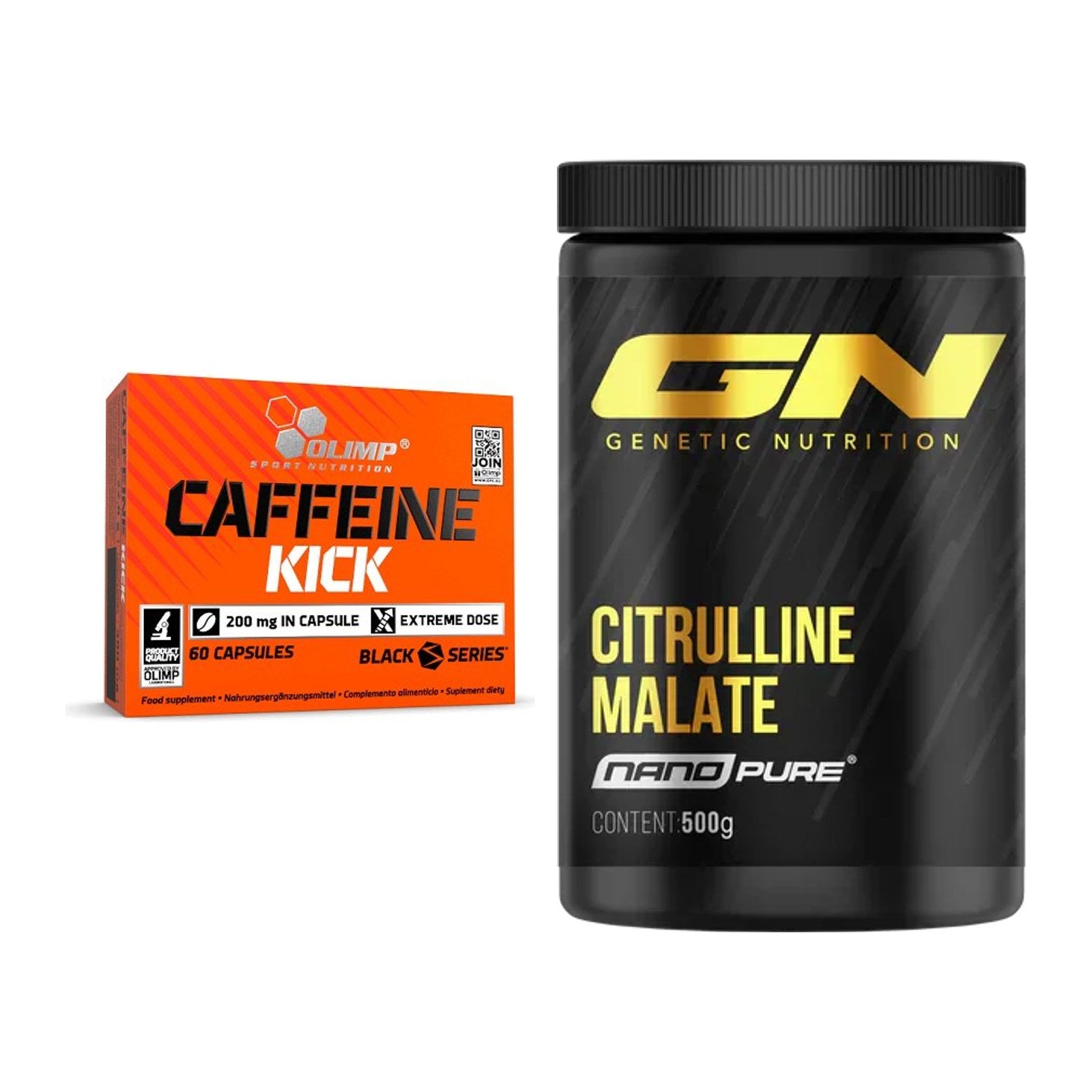Trainings-Set: Olimp Caffeine Kick + GN Citrulline Malate – alle enthaltenen Artikel