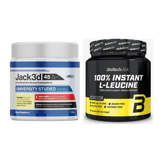 Trainings-Set: USP Labs Jack3d 45 Serv. + BioTech 100% Instant – alle enthaltenen Artikel