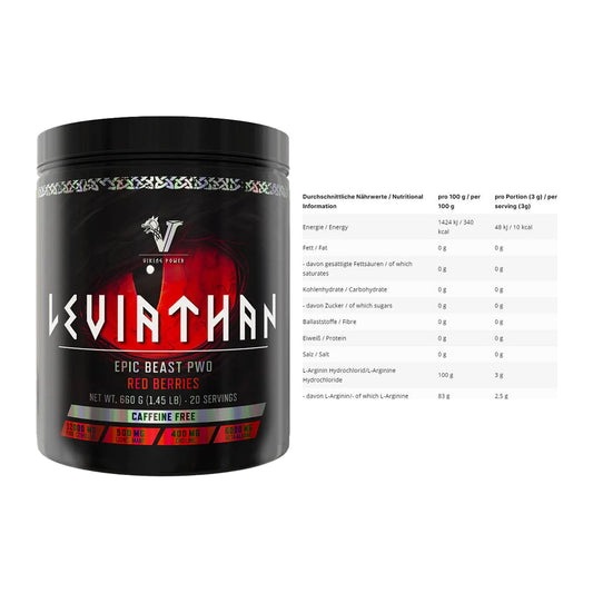 Treeningkomplekt: Viking Power Leviathan Hardcore + INLEAD L-Arginine HCL - kõik esemed kaasas