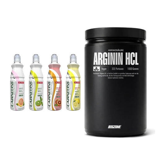 Trainings-Set: Nutrend Activity L-Carnitine Drink + Big Zone L-Arginin – alle enthaltenen Artikel