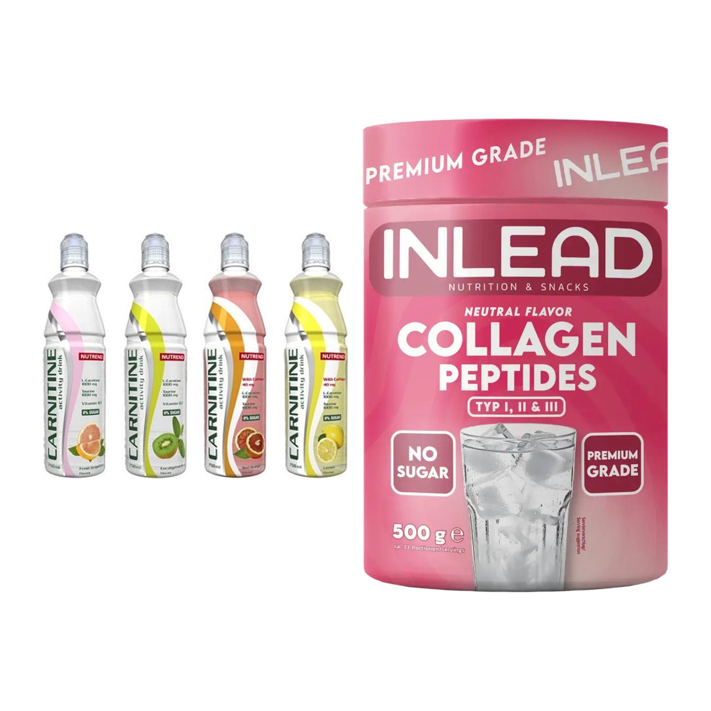 Trainings-Set: Nutrend Activity + INLEAD Collagen Peptides – alle enthaltenen Artikel