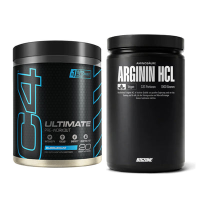 Trainings-Set: Cellucor C4 ULTIMATE 20 Serv. + Big Zone L-Arginin – alle enthaltenen Artikel