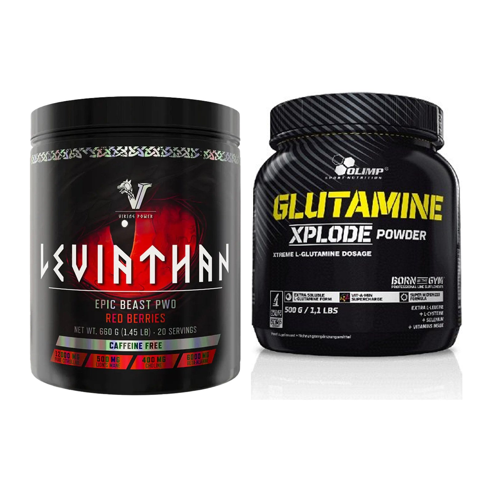 Trainings-Set: Viking Power Leviathan + Olimp L-Glutamine Xplode – alle enthaltenen Artikel
