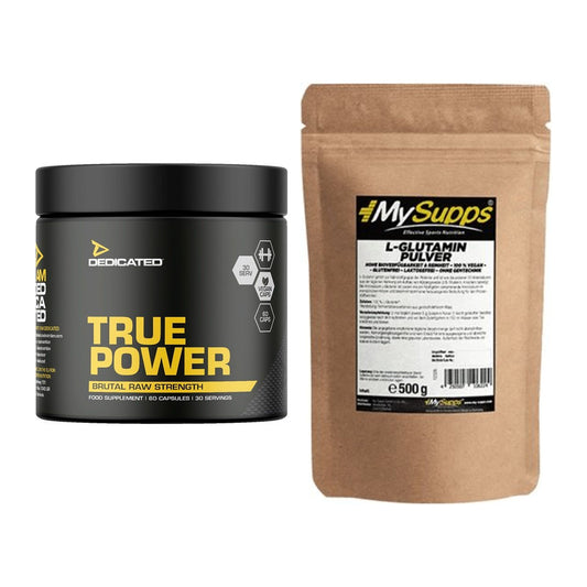 Trainings-Set: Dedicated True Power + MySupps Glutamine – alle enthaltenen Artikel