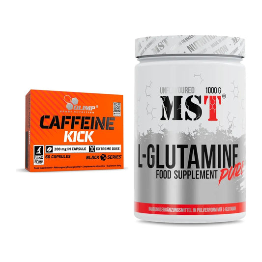 Trainings-Set: Olimp Caffeine Kick + MST Glutamine – alle enthaltenen Artikel