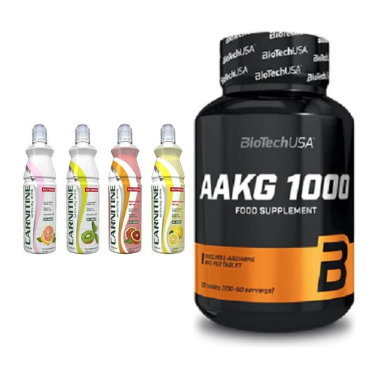 Trainings-Set: Nutrend Activity + BioTech AAKG 1000mg 100 – alle enthaltenen Artikel