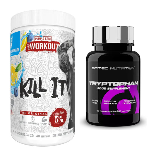 Trainings-Set: Rich Piana 5% Nutrition Kill It + Scitec Tryptophan – alle enthaltenen Artikel