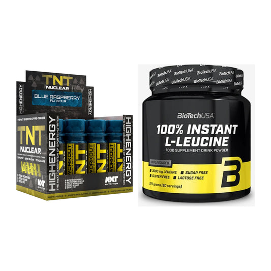 Trainings-Set: NXT Nutrition TNT Nuclear + BioTech 100% Instant – alle enthaltenen Artikel