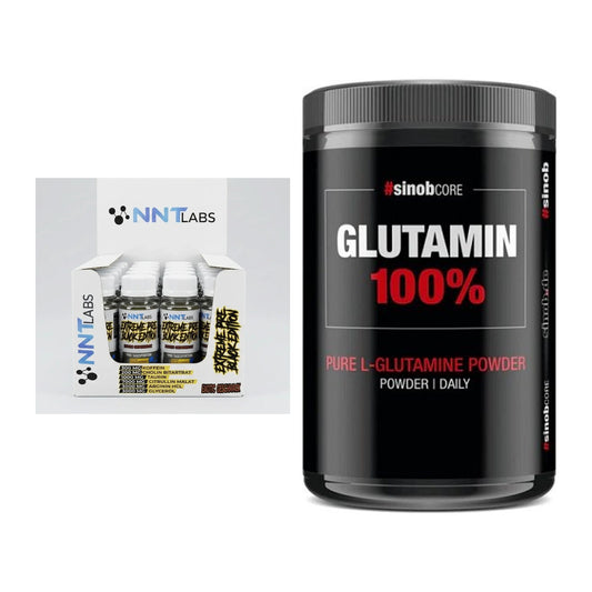 Trainings-Set: NNT Extreme Black Edition Shot + Sinob Core L-Glutamin – alle enthaltenen Artikel