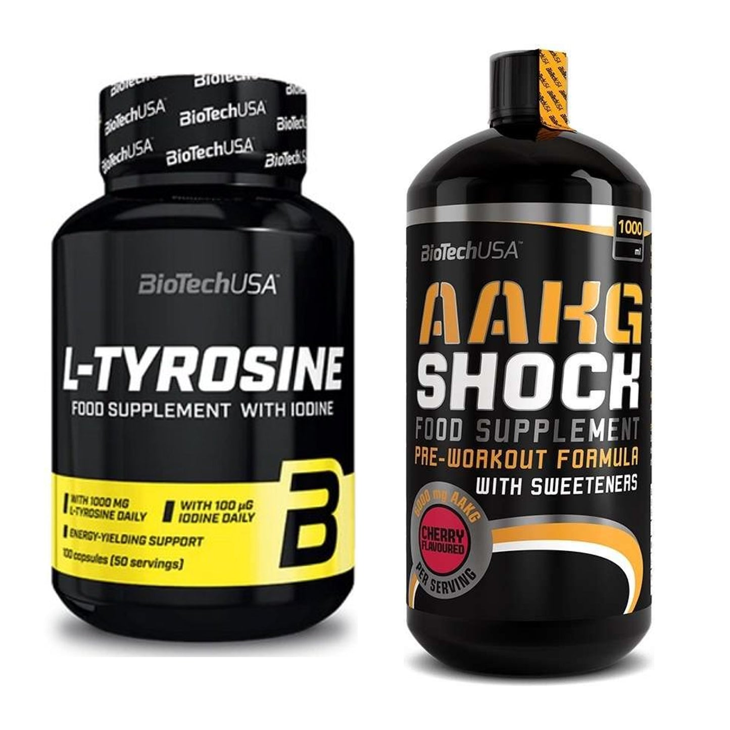 Trainings-Set: BioTech Tyrosine + BioTech AAKG Shock Extreme – alle enthaltenen Artikel