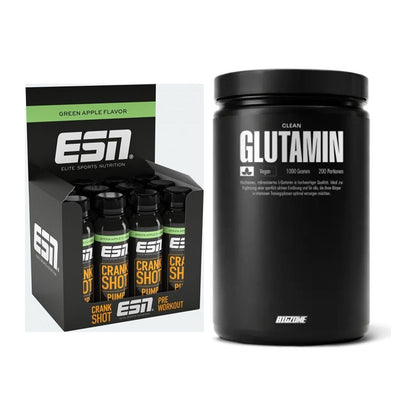 Trainings-Set: ESN Crank Pump Shot + Big Zone Glutamin – alle enthaltenen Artikel