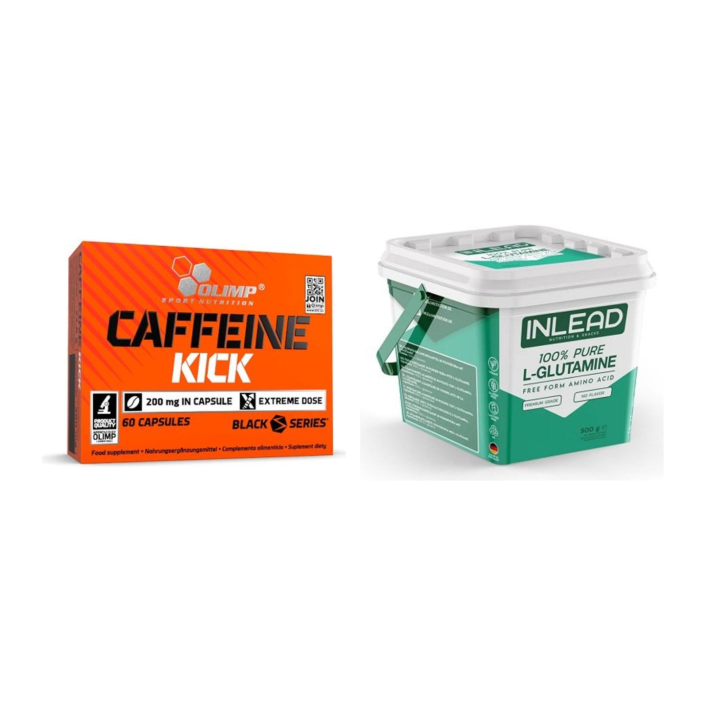 Trainings-Set: Olimp Caffeine Kick + INLEAD L-Glutamine – alle enthaltenen Artikel