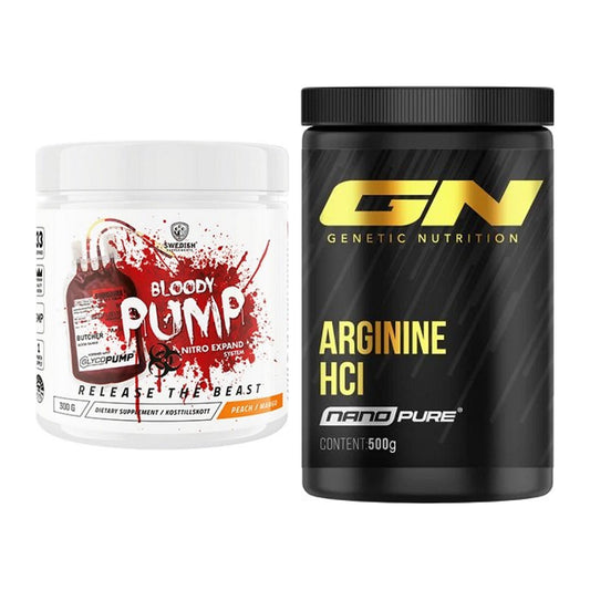 Trainings-Set: Swedish Supplements Bloody + GN Arginine HCL Nano Pure – alle enthaltenen Artikel