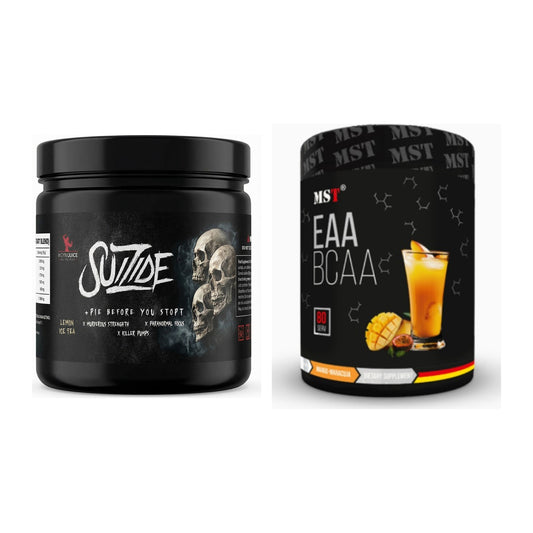 Trainings-Set: #GYMJUICE SUIZIDE Booster + MST EAA & BCAA – alle enthaltenen Artikel