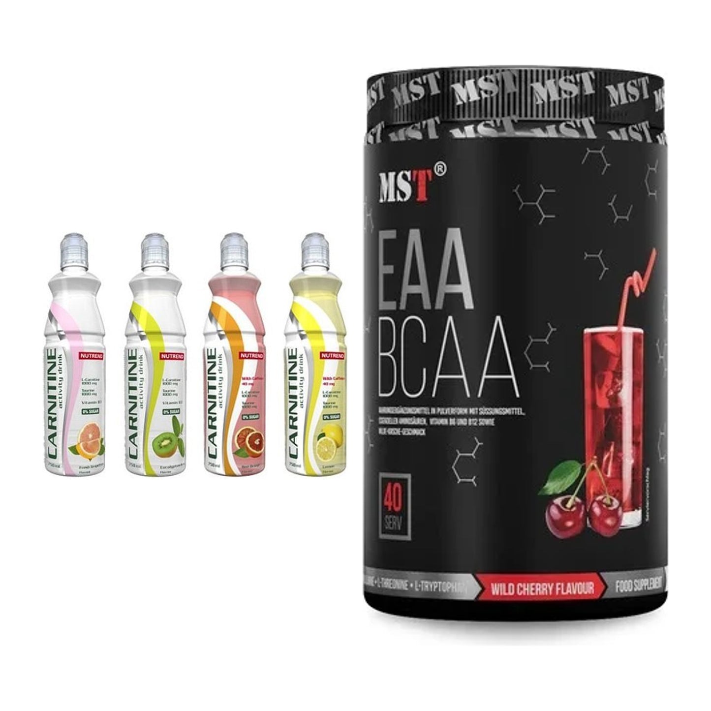 Trainings-Set: Nutrend Activity + MST EAA & BCAA 520g – alle enthaltenen Artikel