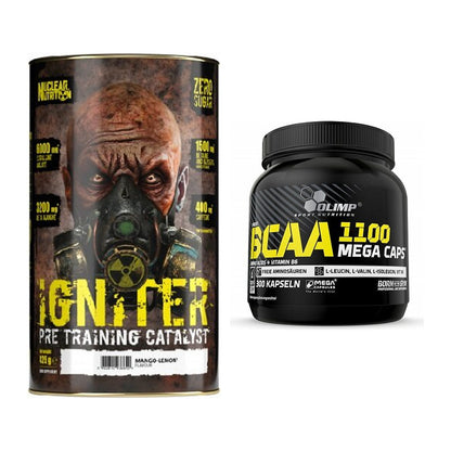 Trainings-Set: Nuclear Nutrition IGNITER + Olimp BCAA Mega Caps – alle enthaltenen Artikel