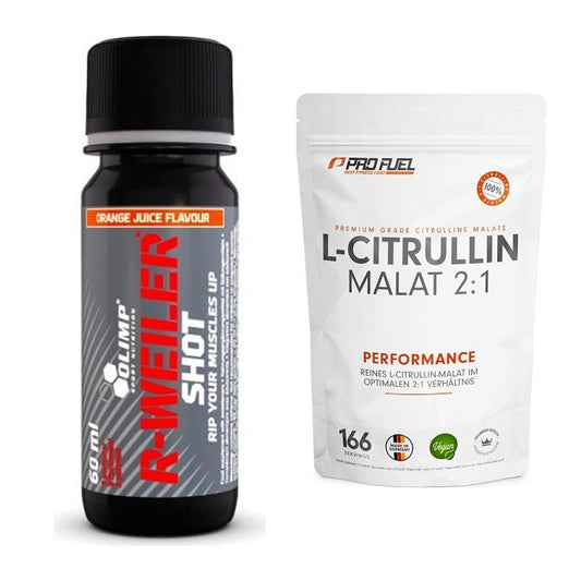 Trainings-Set: Olimp R-Weiler Shot + ProFuel L-Citrullin Malat – alle enthaltenen Artikel