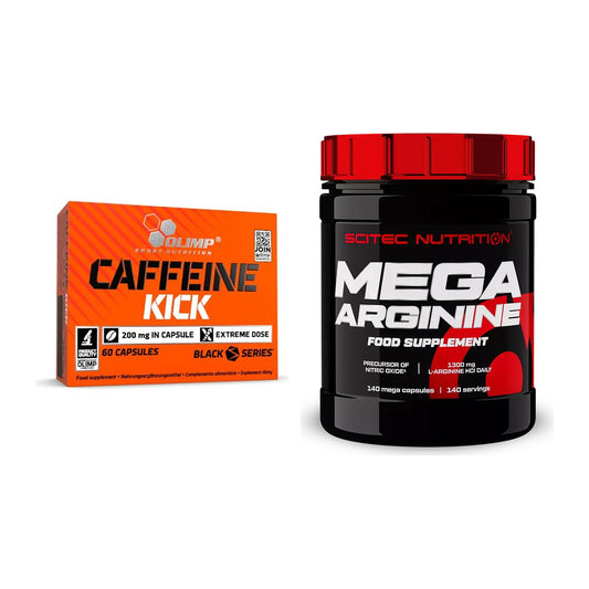 Trainings-Set: Olimp Caffeine Kick + Scitec Mega Arginine – alle enthaltenen Artikel