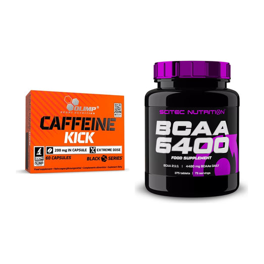 Trainings-Set: Olimp Caffeine Kick + Scitec BCAA 6400 – alle enthaltenen Artikel