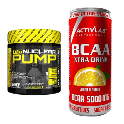 Trainings-Set: NXT Nutrition TNT Nuclear + Activlab BCAA Xtra Drink – alle enthaltenen Artikel