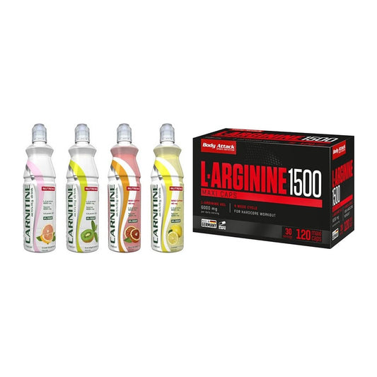 Trainings-Set: Nutrend Activity + Body Attack L-Arginin 1500 – alle enthaltenen Artikel