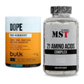 Trainings-Set: Bulk Dope Pre-Workout 30 Serv. + MST 21 Amino Acids – alle enthaltenen Artikel