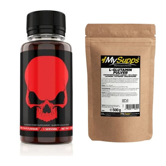 Trainings-Set: Genius Nutrition Warcry Liquid + MySupps Glutamine – alle enthaltenen Artikel