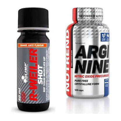 Trainings-Set: Olimp R-Weiler Shot + Nutrend Arginine – alle enthaltenen Artikel