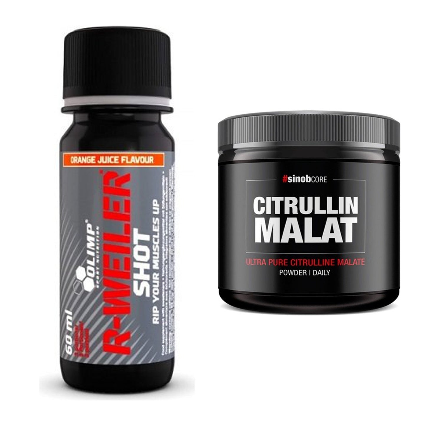 Trainings-Set: Olimp R-Weiler Shot + Sinob Core L-Citrullin Malat – alle enthaltenen Artikel