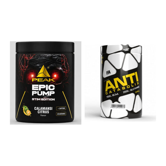 Trainings-Set: Peak Epic Pump Stim + FA Nutrition Anticatabolix – alle enthaltenen Artikel