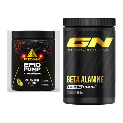 Trainings-Set: Peak Epic Pump Stim Edition + GN Nano Beta Alanine – alle enthaltenen Artikel