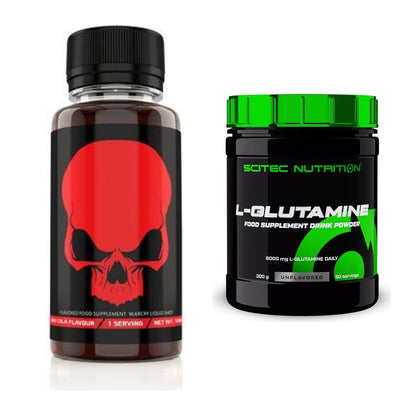 Trainings-Set: Genius Nutrition Warcry Liquid + Scitec L-Glutamin – alle enthaltenen Artikel