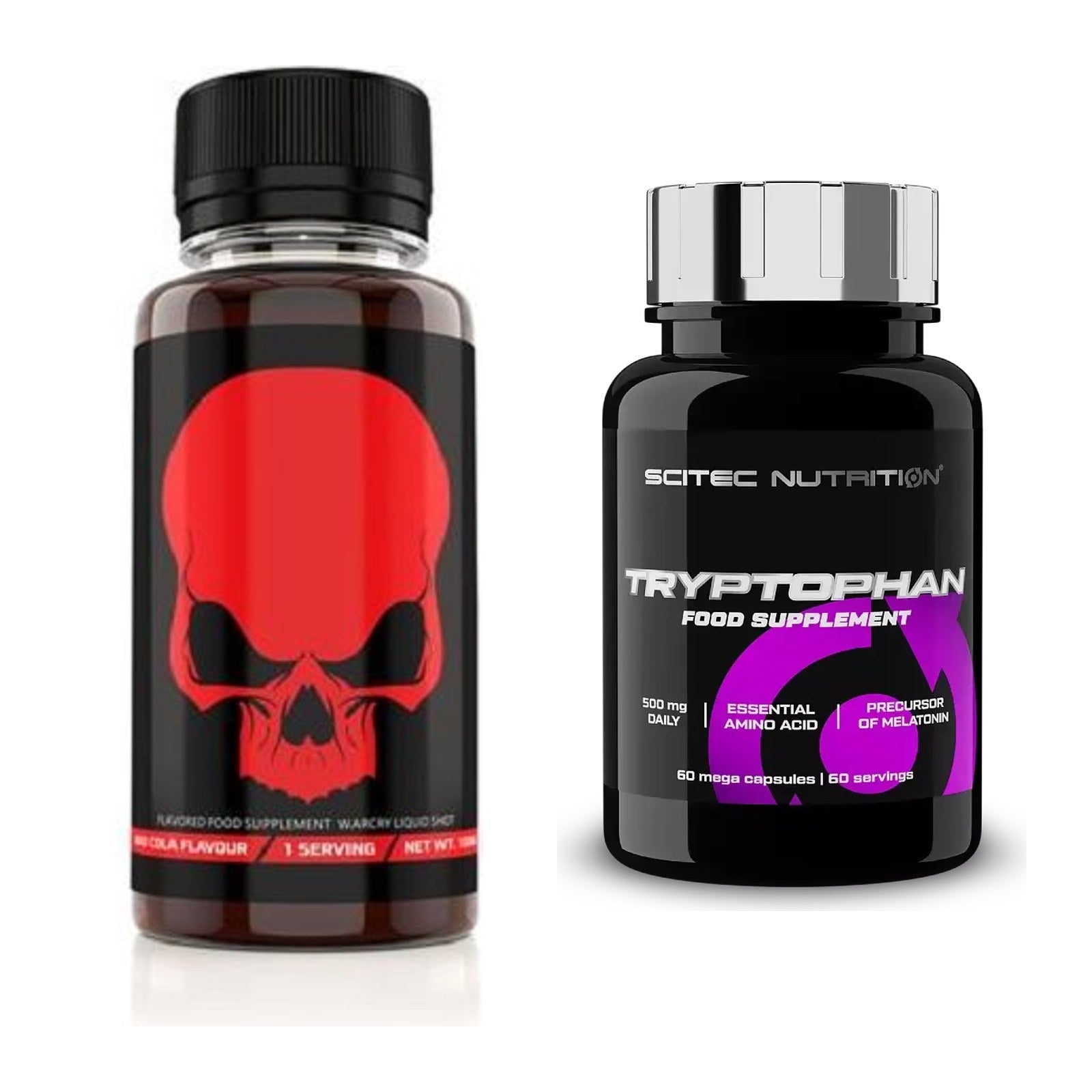 Trainings-Set: Genius Nutrition Warcry Liquid + Scitec Tryptophan – alle enthaltenen Artikel